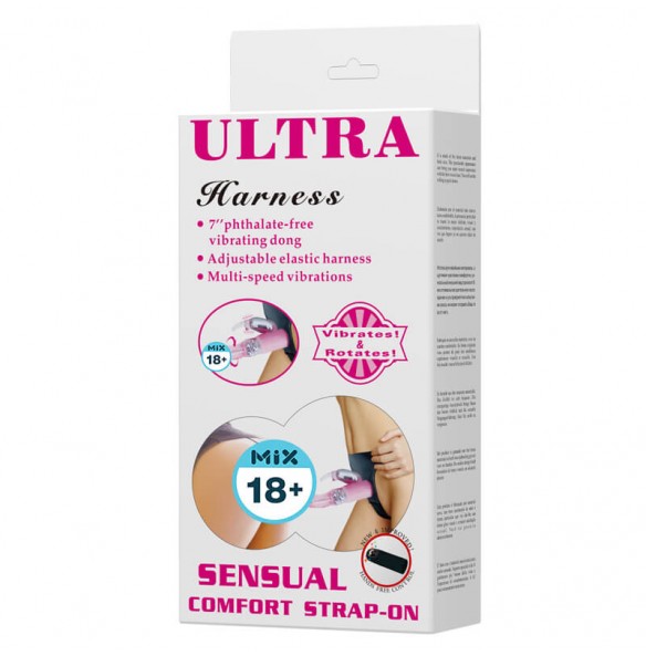 BAILE - Ultra Harness Rotate Vibrators Strap-On (L:18cm - D:3.5cm) BAILE - Ultra Harness Rotate Vibrators Strap-On (L:18cm - D:3.5cm)
